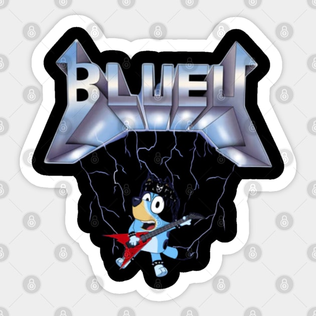 bluey metal Sticker by GapiKenterKali